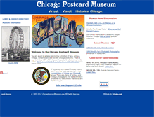 Tablet Screenshot of chicagopostcardmuseum.org